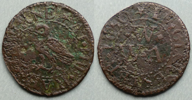 Gloucester, W W (A) AT THE RAEN TAVERNE 1650 farthing